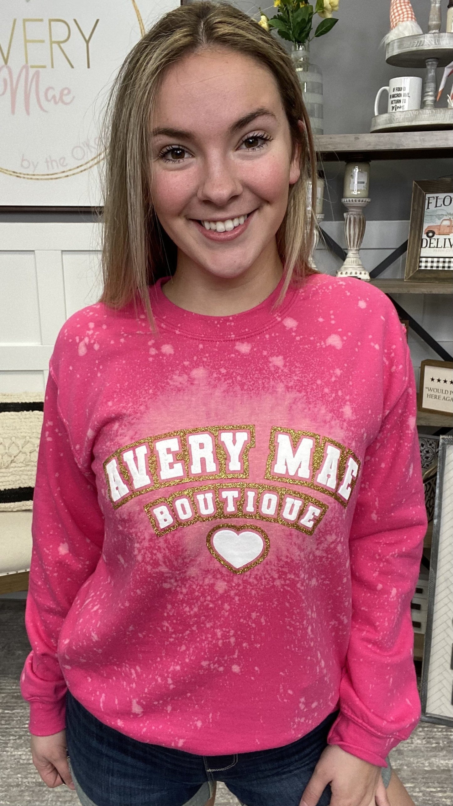 Avery Mae Boutique Crewneck - 2 colors!