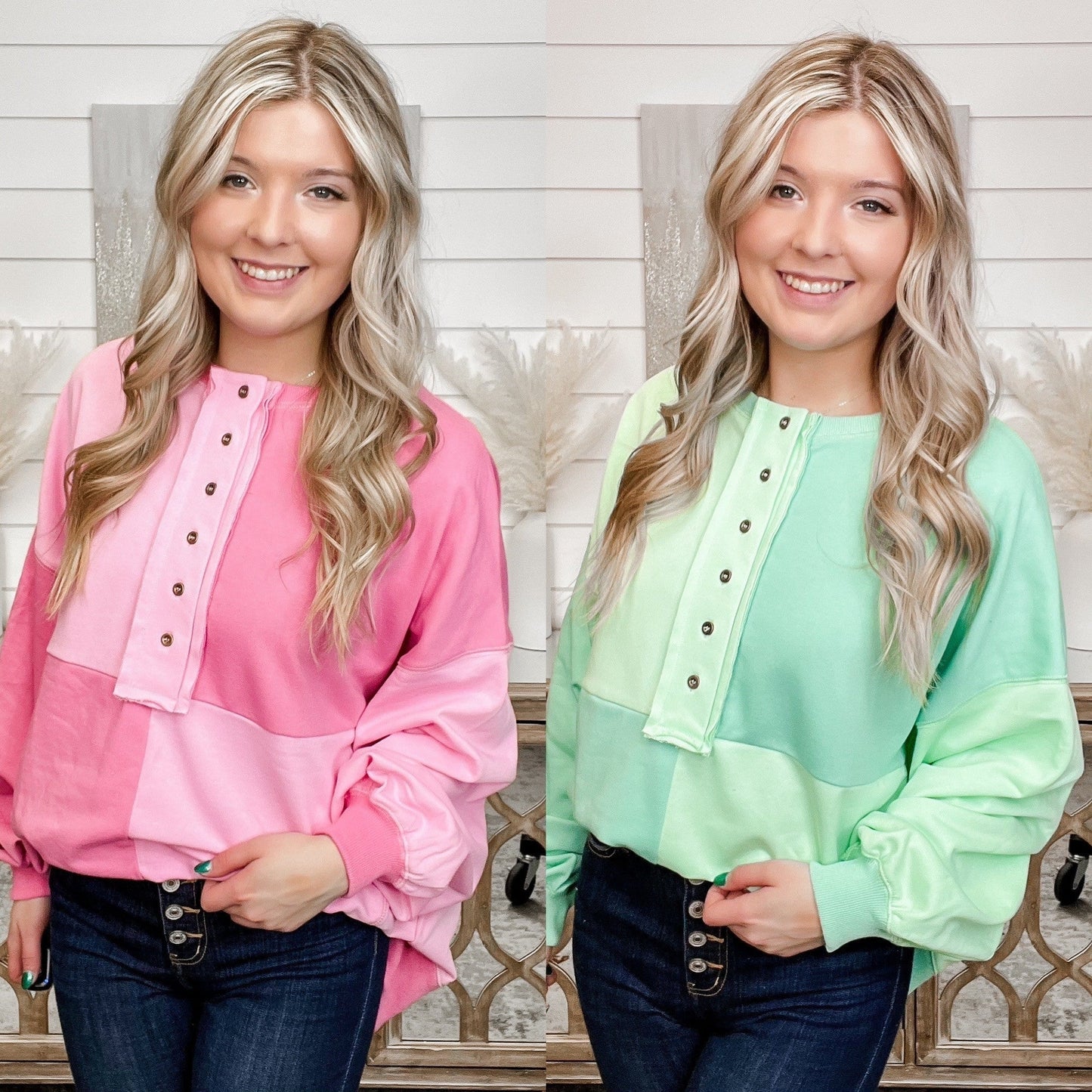 Serving it Up Cotton Blend Long Sleeve Top - 3 colors!