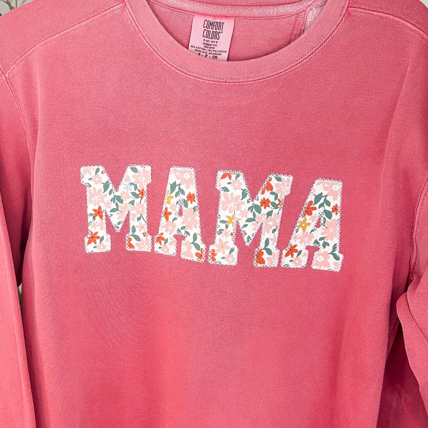 Proud to Be Mama Cotton Blend Long Sleeve Avery Mae Graphic Crewneck Sweatshirt - 2 colors!